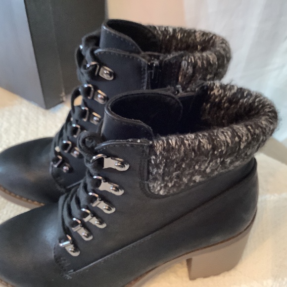 NIB SM New York Renz Black Ankle Combat Boots - Picture 6 of 13